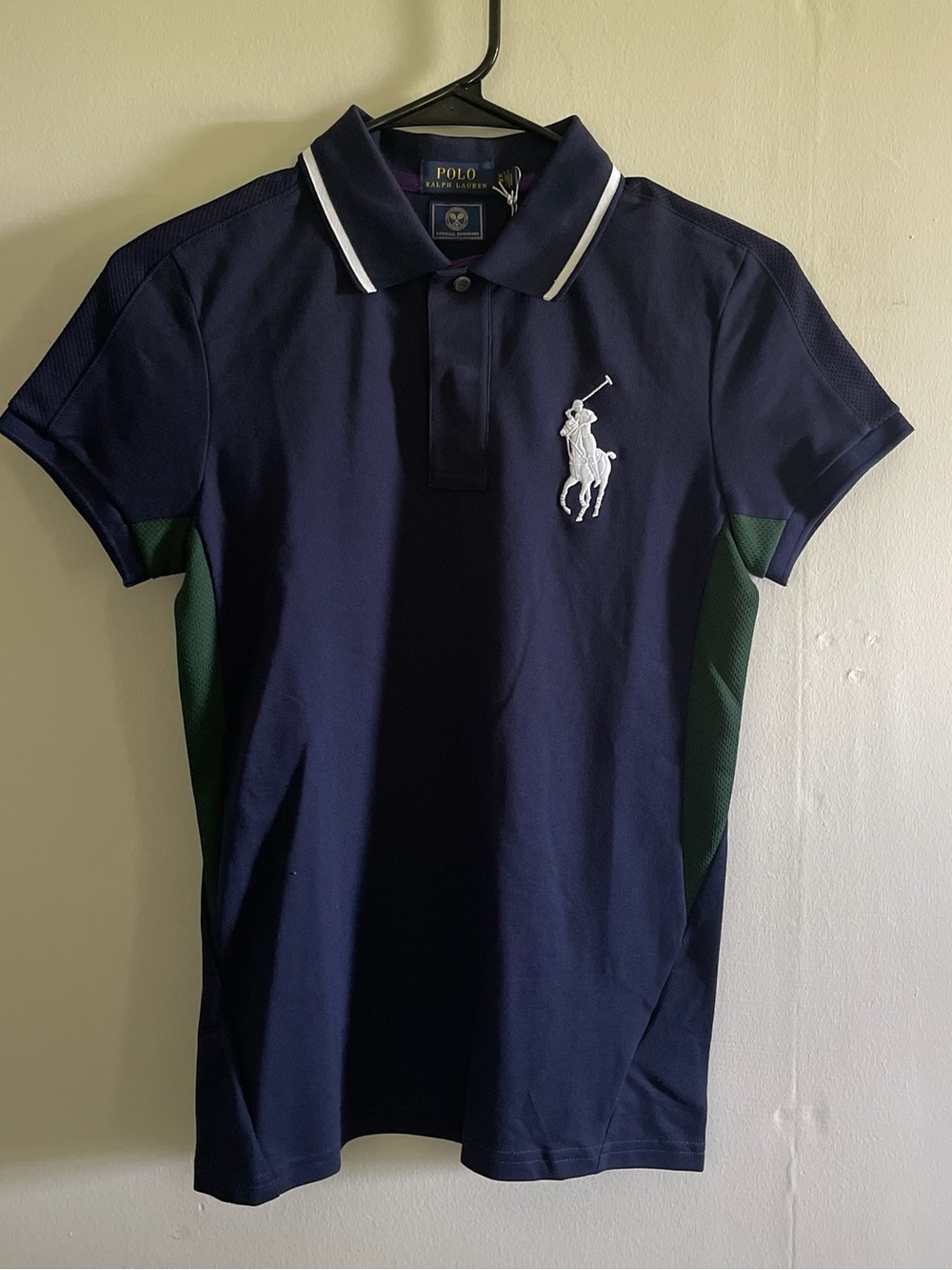 Polo Ralph Lauren Women’s Navy Short-Sleeve Wimbledon 2019 Big Pony Polo Shirt